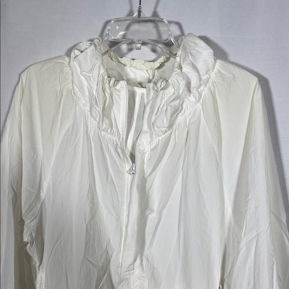 DAILY DRILLS WOMENS NYLON HALF ZIP JACKET XS/S WHITE - Picture 4 of 6